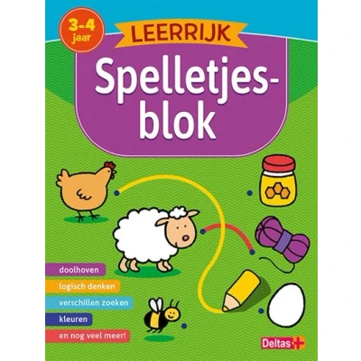 Image de Leerrijk spelletjesblok (3 4 j.)
