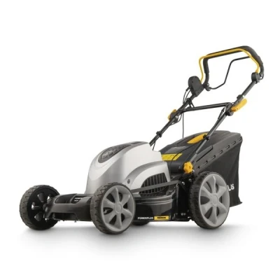 Afbeelding van Powerplus POWPG6290 Elektrische grasmaaier Grasmachine grote tuin 1800W Maaibreedte 460mm Verstelbare maaihoogte Mulching functie Incl. 60L opvangbak