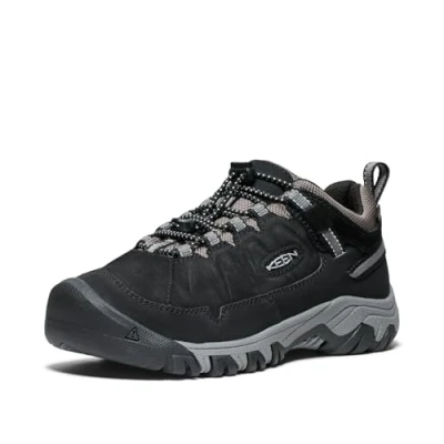 Afbeelding van Keen Targhee IV WP Unisex Outdoorschoenen voor kinderen, Maat: 32/33, Black Leer en textiel