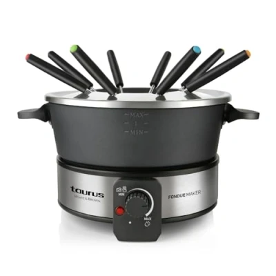 Image de Service à fondue FF2 Taurus 1000 W Noir et Inox