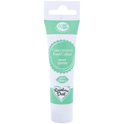 Afbeelding van Rainbow Dust ProGel® Geconcentreerde levensmiddelenkleurstof, mintgroene kleurgel voor bakken en taartdecoratie, tube van 25 g
