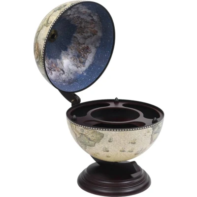 Afbeelding van Globebar tafelmodel eucalyptushout groen