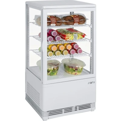 Afbeelding van SARO Mini koelvitrine 70 liter model SC wit, 330 10001