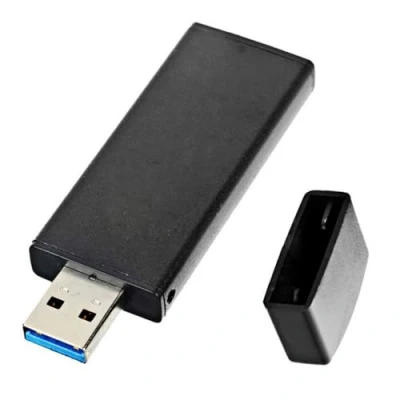 Afbeelding van CY NGFF M2 SSD naar USB 3.0 externe PCBA adapterkaart adapter met 42 mm zwarte behuizing