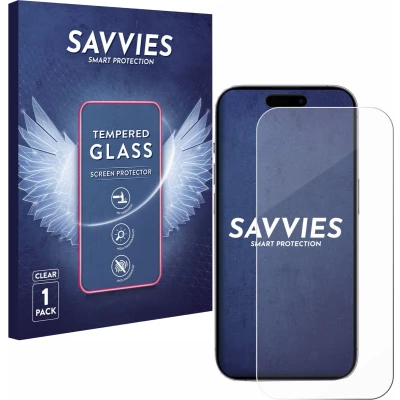 Afbeelding van Savvies Glas Screenprotector voor Apple iPhone 14 Pro Gehard Beschermglas 9H