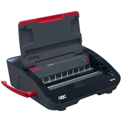 Afbeelding van GBC WireBind® WB15E Elektrische Inbindmachine Spiraalgebonden 125 Vel Zwart/ Rood