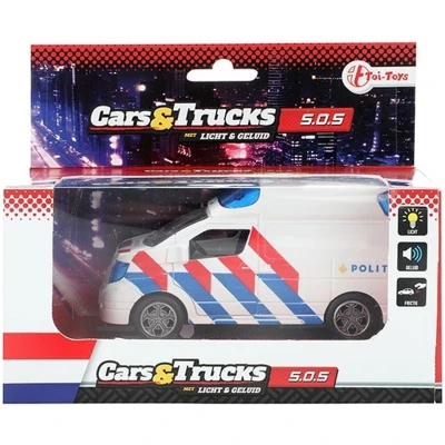 Afbeelding van Cars&amp;Trucks Politiebus met Licht en Geluid