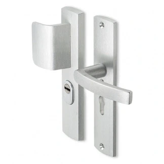 Afbeelding van AXA Curve smalschild D duwer/kruk (Blok) met kerntrekbeveiliging PC55 F1 RS SKG***