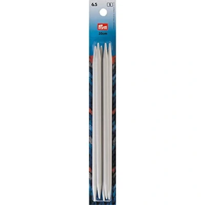 Afbeelding van Prym 218646 breinaalden, kunststof, grijs, 20 cm, 6,50 mm