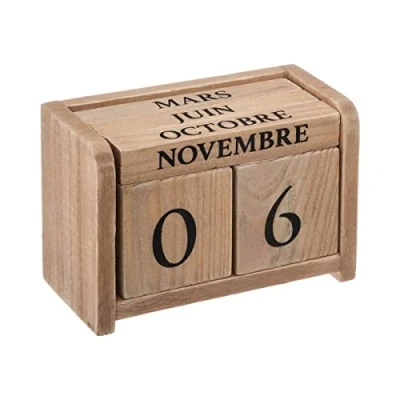 Image de Atmosphera Calendrier Colonial beige 7 5x11 cm