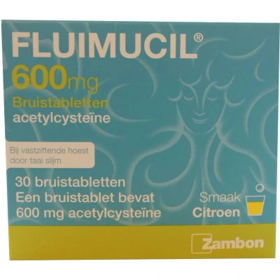 Afbeelding van Fluimucil Bruistablet 600mg