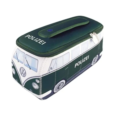 Afbeelding van BRISA VW Collection Volkswagen T1 Bus Transporter 3D Neopreen Universele Zak Politie/Groene
