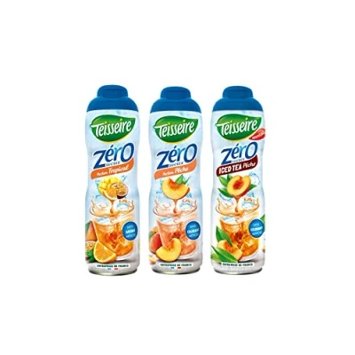 Afbeelding van 3 tropische suikervrije siroop perzik Ice Tea x 0,6 liter