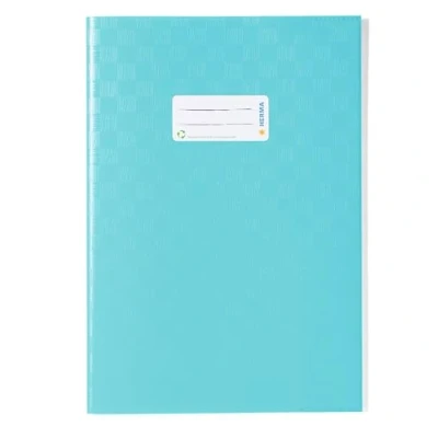 Afbeelding van HERMA 25 stuks schriftbeschermers DIN A4 met etiket en knutselframe van polypropyleen folie 7456 turquoise
