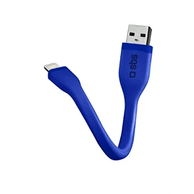 Afbeelding van SBS Mobile USB2.0 A naar Lightning MFI Kabel 0.12m Blauw