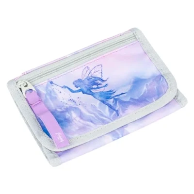 Afbeelding van Halsband voor kinderen, portemonnee jongens, portemonnee, mini munt, feeënmotief, Fee