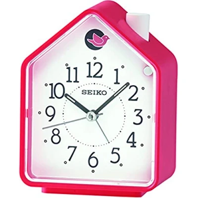 Afbeelding van Seiko Wekker koekoek huis rood met witte wijzerplaat QHP002R