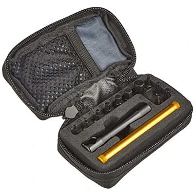 Afbeelding van Lezyne T Drive 15 delige multitool voor fiets Bitset in opbergtas Nylon Zwart