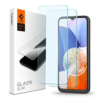 Afbeelding van Spigen Screen Protector Geschikt voor Samsung Galaxy A14 5G Glas tR Slim Tempered Glass AGL05971 2 Pack