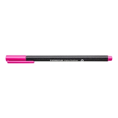 Afbeelding van Staedtler Triplus Fineliner 334 SB10 Tips Desktop Doos Standaard verpakking Pack of 10 Magenta