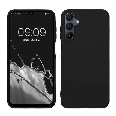 Afbeelding van kwmobile telefoonhoesje geschikt voor Samsung Galaxy A15 5G Hoesje smartphone Back cover in zwart