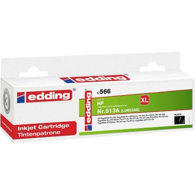 Afbeelding van Edding Inktcartridge vervangt HP 913A, L0R95AE Compatibel Zwart EDD 566 18