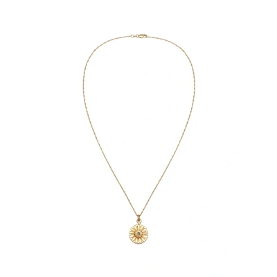 Afbeelding van Elli Vintage COIN SUN Ketting goldcoloured, Dames, Maat: 50, Gold coloured