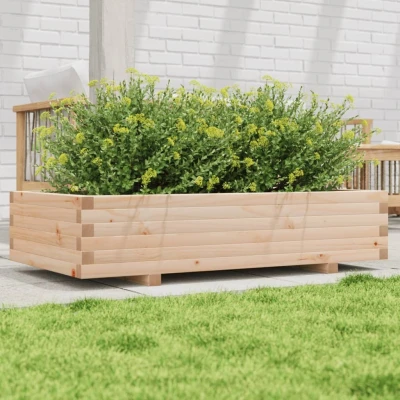 Afbeelding van Plantenbak 110x60x26,5 cm massief grenenhout