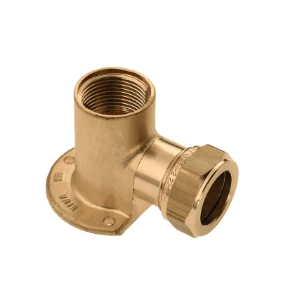 Afbeelding van Bonfix knelkoppeling Muurplaat binnendraad 3/4&quot; x 22mm Messing