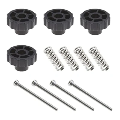 Afbeelding van 4 stuks handgedraaide nivelleermoeren, verwarmingsbedveer en M3 x 47,5 mm schroeven voor de meeste 3D printers