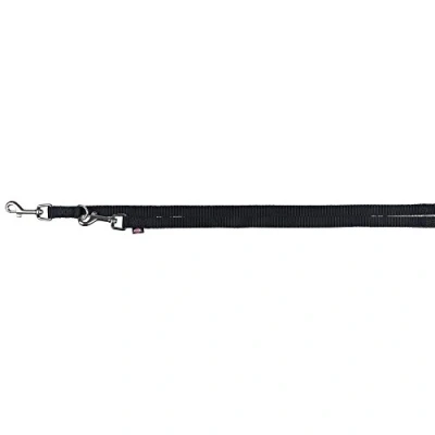 Afbeelding van Trixie Hondenriem Premium Verstelbaar Zwart 200X1 CM