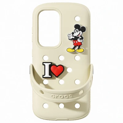 Afbeelding van Samsung Galaxy S25+ Hoesje Crocs Case Wit