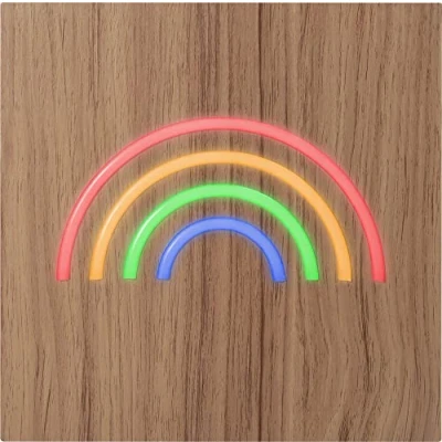 Afbeelding van Bigben ColorLight Luidspreker voor draagbaar gebruik draadloos Bluetooth rainbow pattern