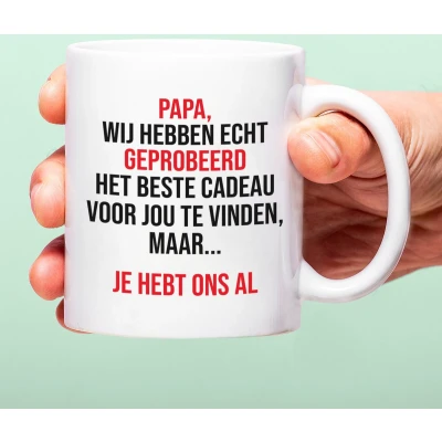 Afbeelding van Mok Papa We Hebben Het Geprobeerd