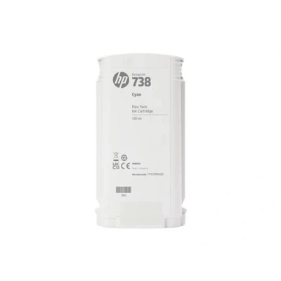Afbeelding van HP 738 130 ml cyaan inktcartridge voor DesignJet