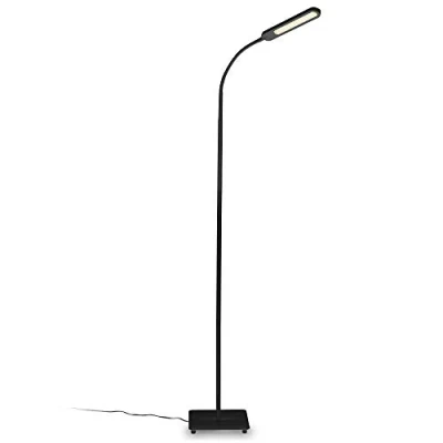 Afbeelding van B.K.Licht Zwarte Vloerlamp CCT dimbaar staanlamp h: 158.6cm 6.5W
