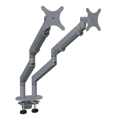 Afbeelding van Dubbele monitorarm met gaslift in Aluminium