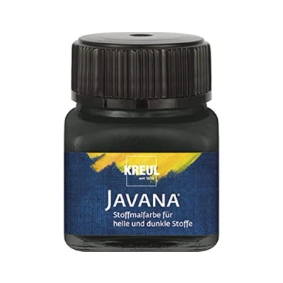 Afbeelding van Javana zwarte textielverf 20ml Voor licht en donker gekleurd textiel