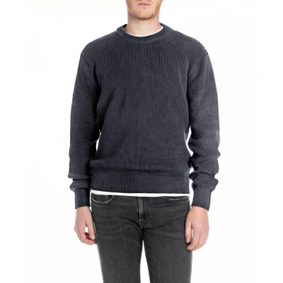 Afbeelding van Replay Trui Cable Knit Marine S