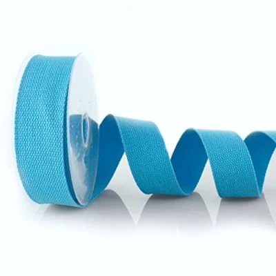 Afbeelding van Trimz Bandband katoen, lichtblauw, 10 meter x 40 mm