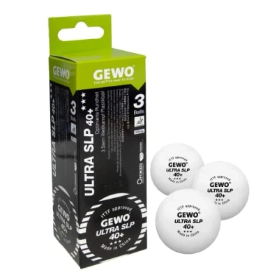 Afbeelding van Gewo Tafeltennisballen Ultra SLP Ballen 3* 3 pack
