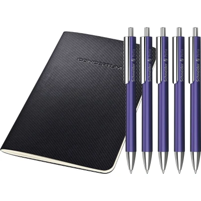 Afbeelding van Schneider balpen Perlia M violet 5 stuks blauwschrijvend S 139508