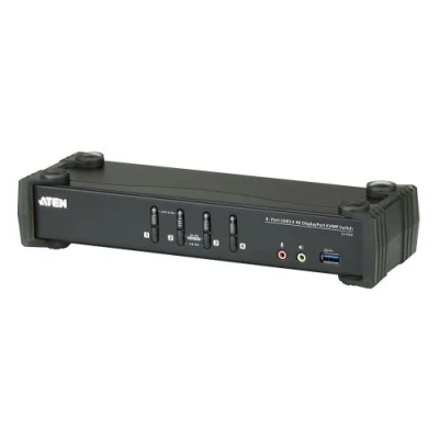 Image de Aten CS1924 Commutateur KVM DisplayPort 4K 4 ports USB 3.0 Noir