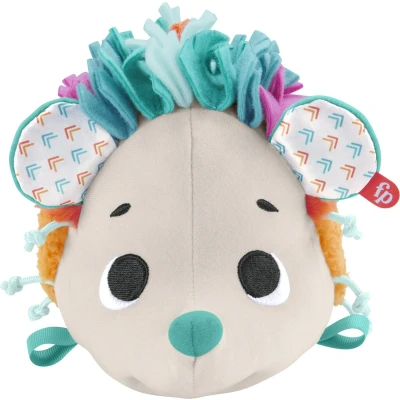 Afbeelding van Fisher Price HBP42 Mijn Kleine Egel Zintuiglijk speelgoed, pluche dier voor de babyzintuigen, 8 texturen, 3 geluiden, bevestigingslussen cadeau vanaf geboorte