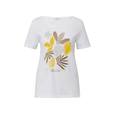 Afbeelding van s.Oliver Dames t shirt Maat XXL Vrouwen 01D0 White