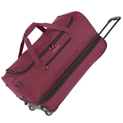Afbeelding van Travelite Basics Wheeled Duffle 70 Expandable dark red Trolley Reistas