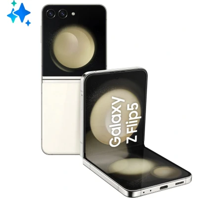 Afbeelding van Samsung Galaxy Z Flip5 (256 GB, Crème, 6.70&quot;, SIM + eSIM, 12 Mpx, 5G), Smartphone, Beige