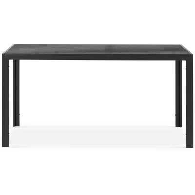 Afbeelding van Lisomme Stan tuintafel zwart 150 x 90 cm