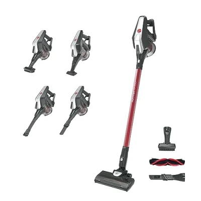Image de Aspirateur Balai sans fil modulable Hoover H Free 300 HF322TH 22 V Rouge et Noir