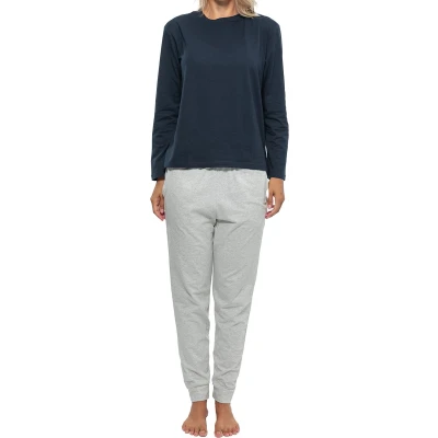 Afbeelding van Schiesser Pyjama, Dames, Maat: 36, Grau dunkelblau
